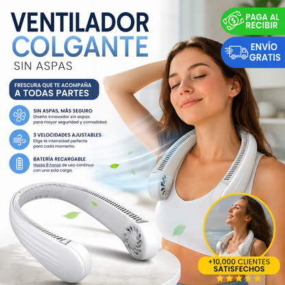 Ventilador de Cuello 360° | La Forma Más Cómoda de Combatir el Calor