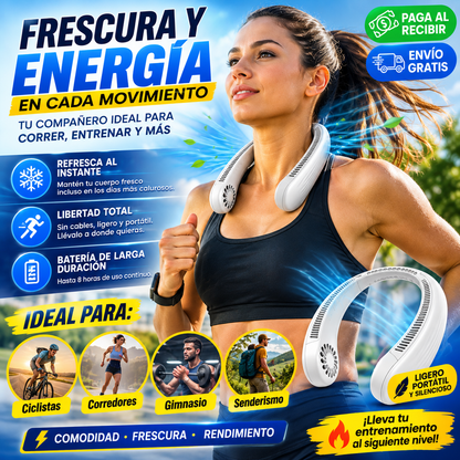 Ventilador de Cuello 360° | La Forma Más Cómoda de Combatir el Calor