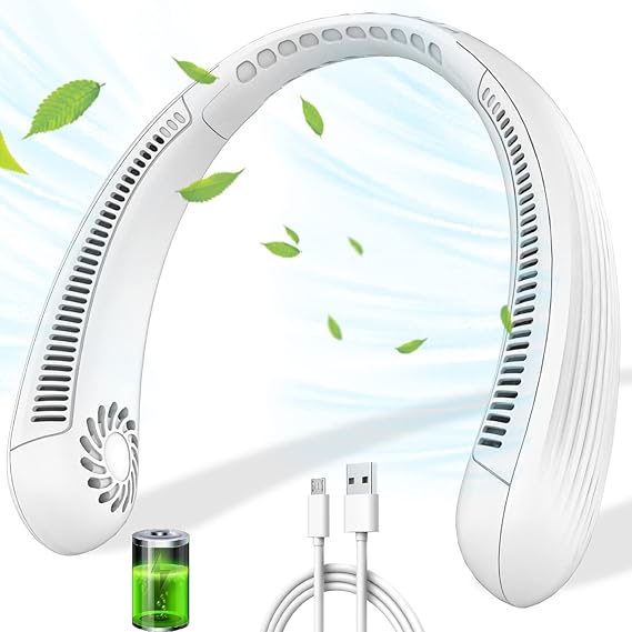 Ventilador de Cuello 360° | La Forma Más Cómoda de Combatir el Calor